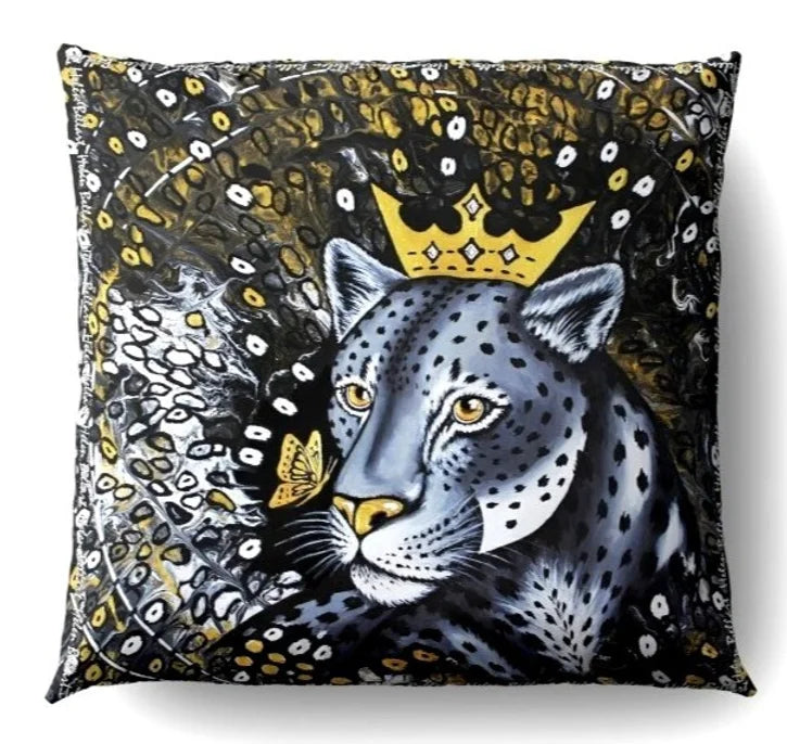 Farfalla Dorata&Leopardo Fodera per Cuscino