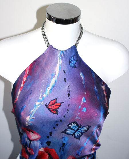 Papavero Top Donna in Seta