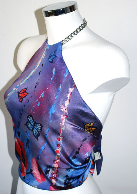 Papavero Top Donna in Seta