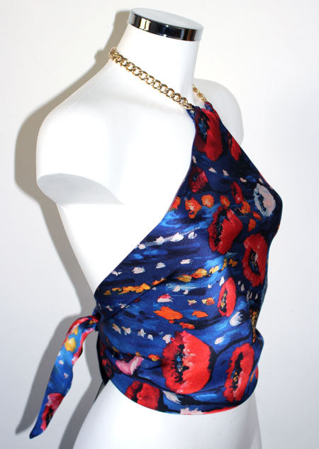 Papavero Top Donna in Seta
