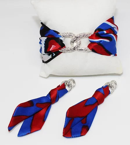 Tigre Blu Set Bracciale & Orecchini