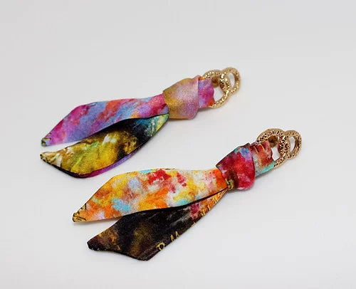 Autunno Orecchini in Seta