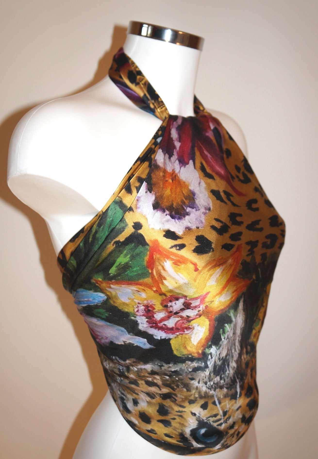 Leopardo Foulard in Seta cm. 110x110 Sconto 30%