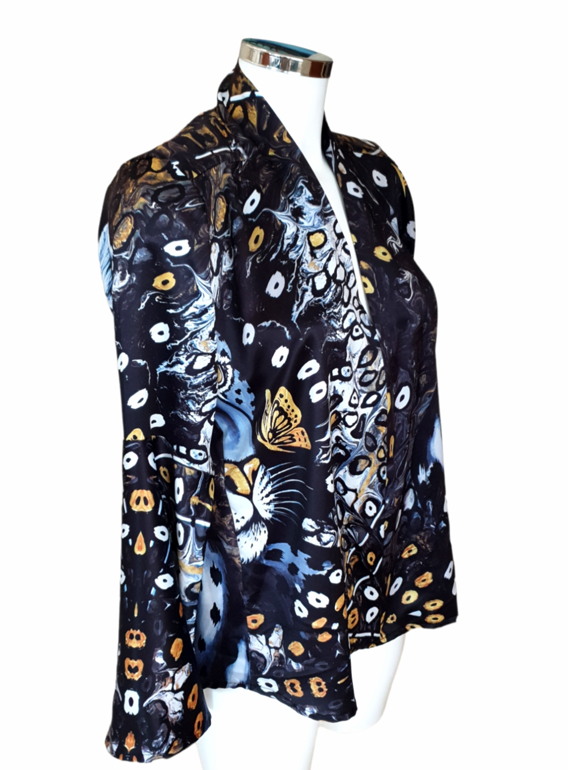 Farfalla Dorata&Leopardo Camicia Manica Lunga a Campana - Sc.30%