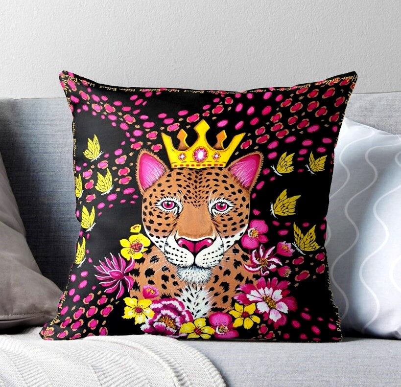 Leopardo Dorato Fodera per Cuscino