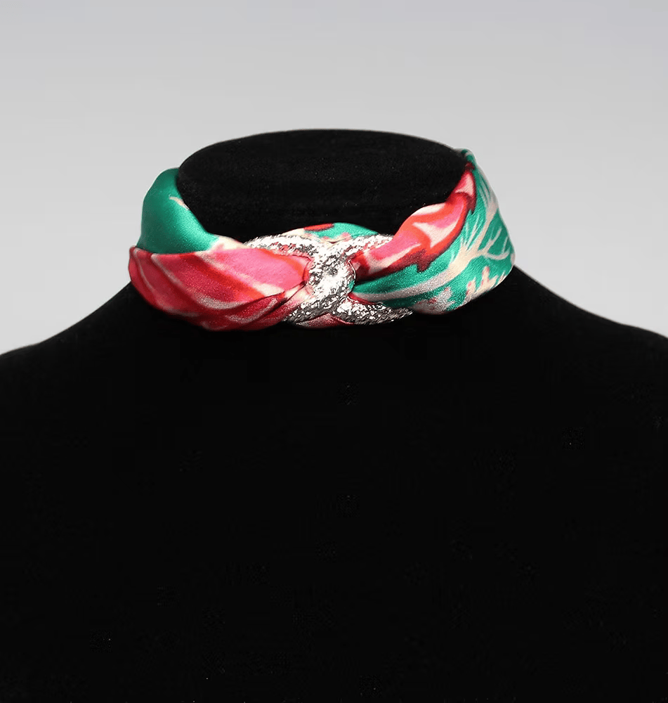 Cavallo Marino Rosa Collana Girocollo