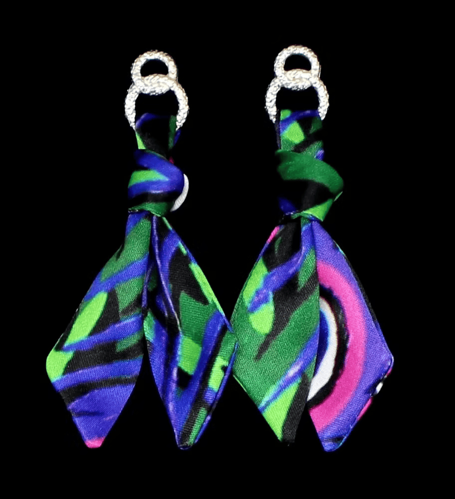 Pavone Viola&Tigre Orecchini