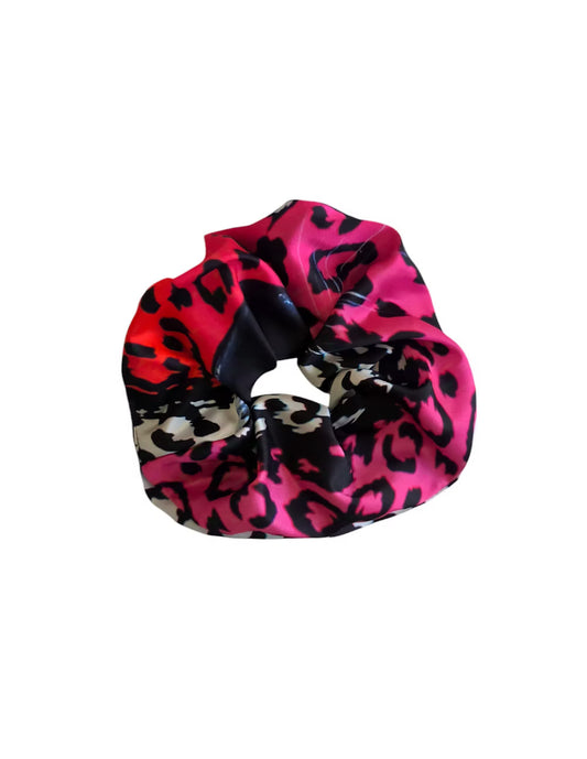 Leopardo Nero Elastico per Capelli ( Scrunchie)