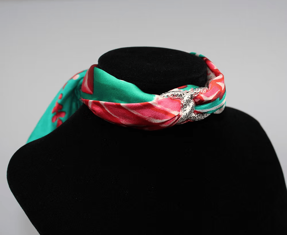 Cavallo Marino Rosa Collana Girocollo