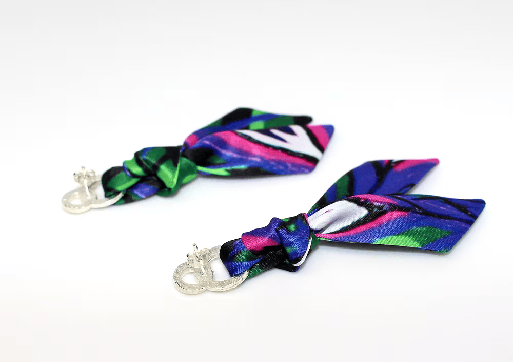 Pavone Viola&Tigre Orecchini