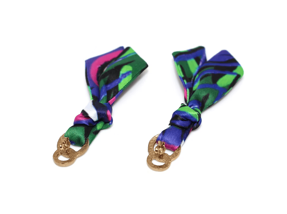 Pavone Viola&Tigre Orecchini