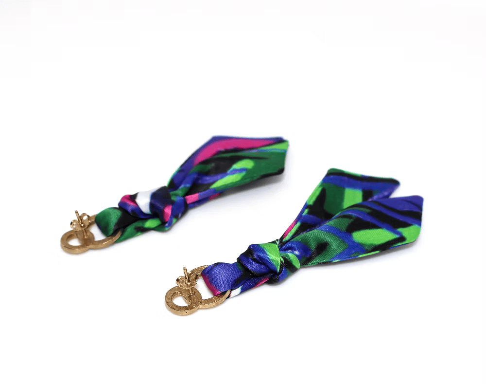 Pavone Viola&Tigre Orecchini