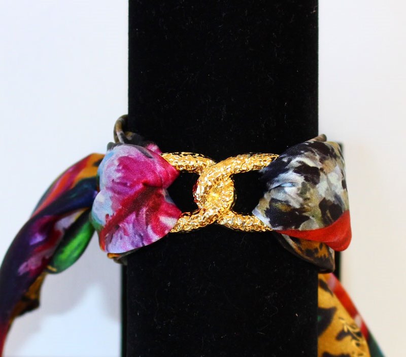 Leopardo Bracciale Infinty in Seta
