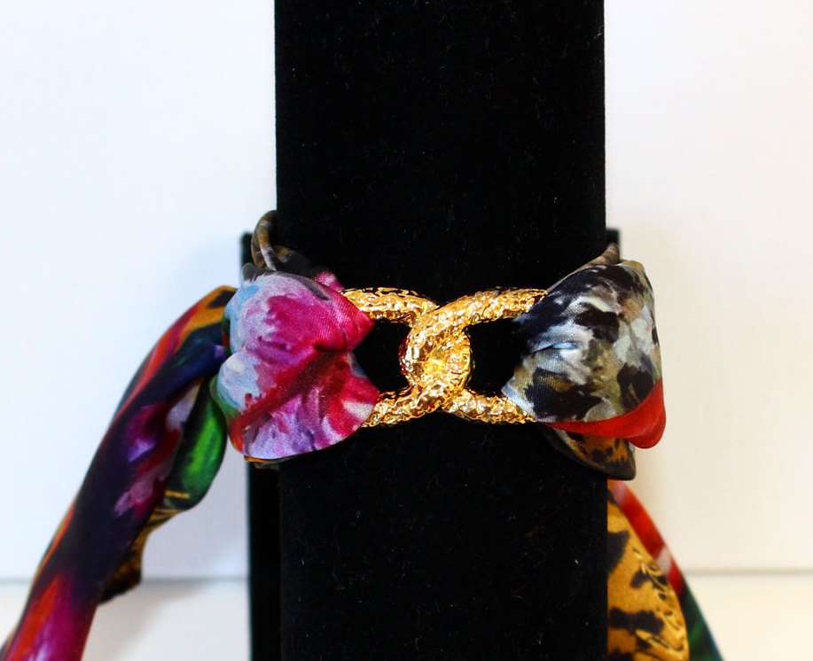 Leopardo Bracciale Infinty in Seta