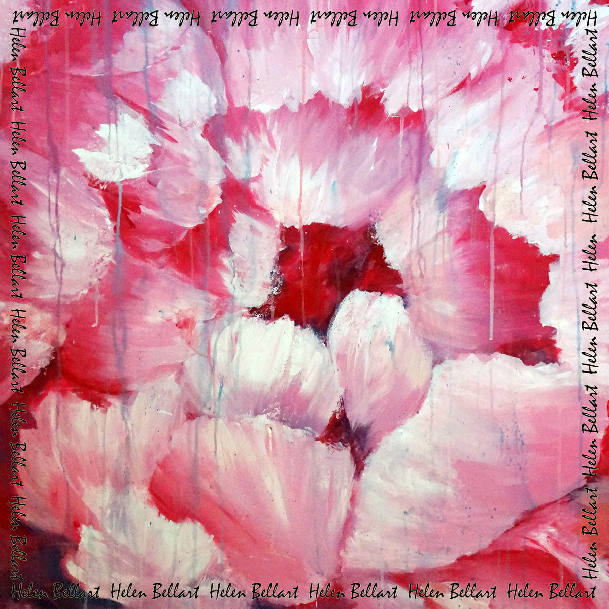 Peonia Rosa Bracciale in Seta