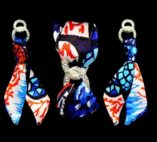 Corallo Farfalla Set Bracciale & Orecchini in Seta  Sconto 30%