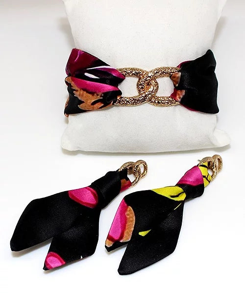 Leopardo Dorato Set Bracciale & Orecchini