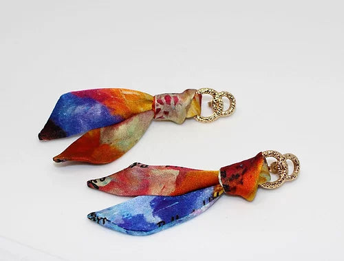 Iris in Fiore Set Bracciale & Orecchini in Seta   Sconto 30%