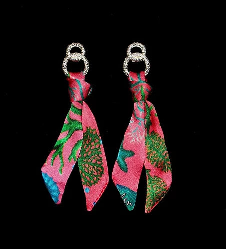 Fondale Marino Set Bracciale&Orecchini in Seta   Sconto 30%