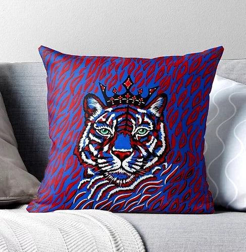 Tigre Blu Fodera per Cuscino