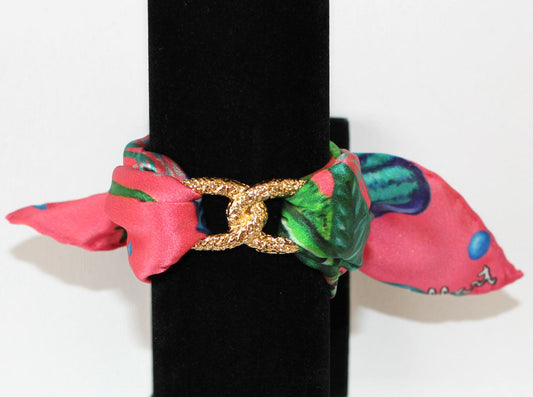 Fondale Marino Bracciale Infinity in Seta