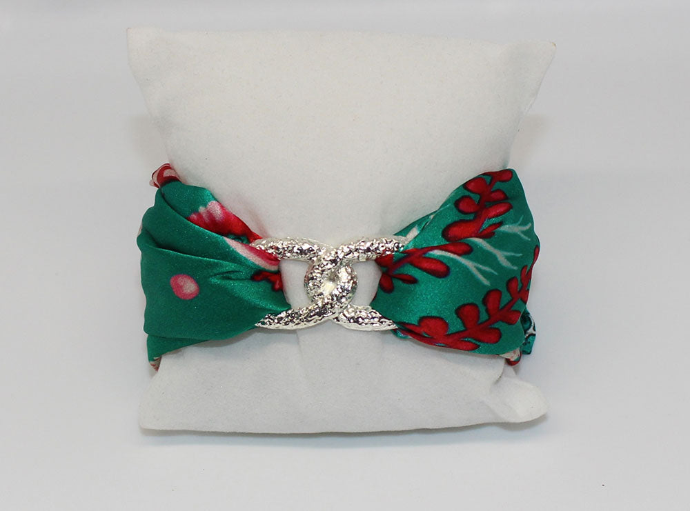 Cavallo Marino Rosa Bracciale Infinty in Seta