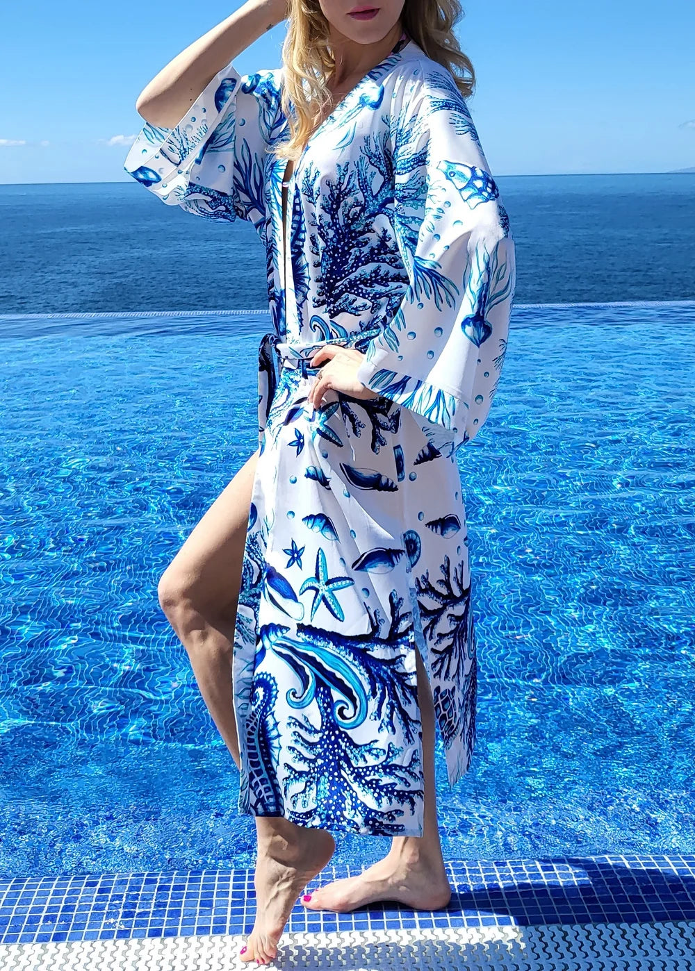 Cavallo Marino Blu Kimono