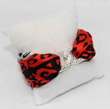Leopardo Arancio Bracciale Infinty