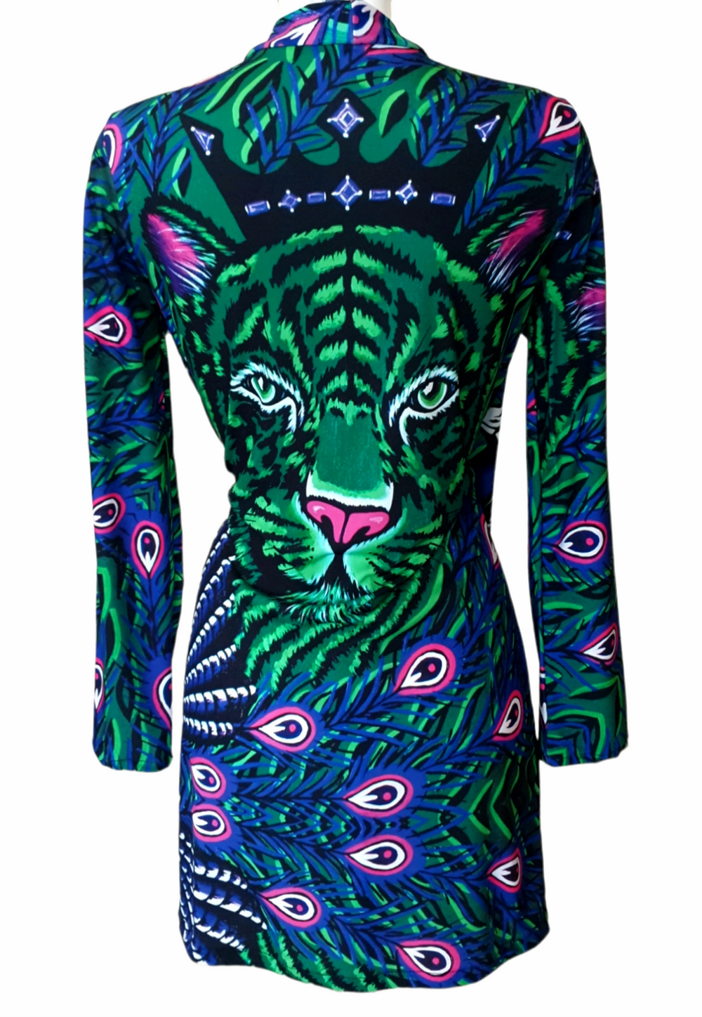 Pavone Viola&Tigre Vestito Incrociato