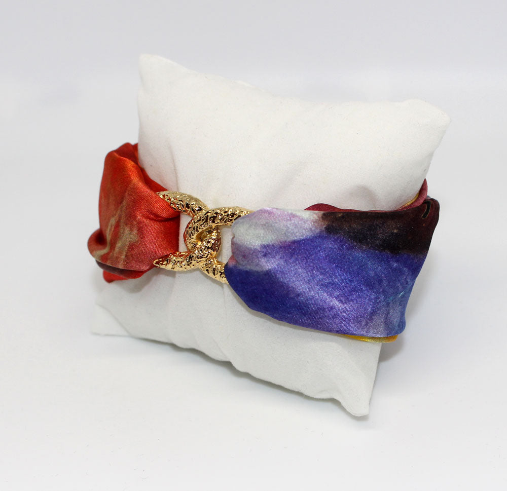 Iris in Fiore Bracciale Infinity in Seta