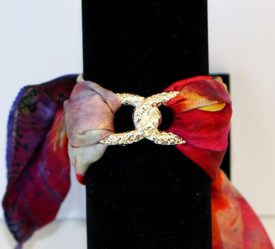 Iris in Fiore Bracciale Infinity in Seta