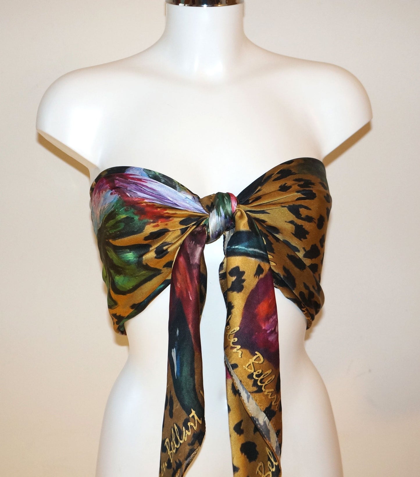 Leopardo Foulard in Seta cm. 110x110 Sconto 30%