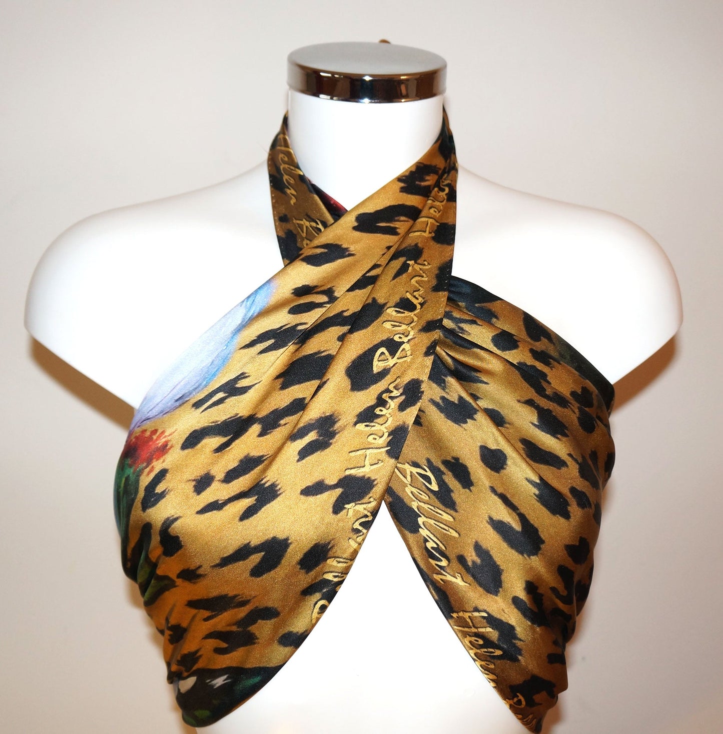 Leopardo Foulard in Seta cm. 110x110 Sconto 30%