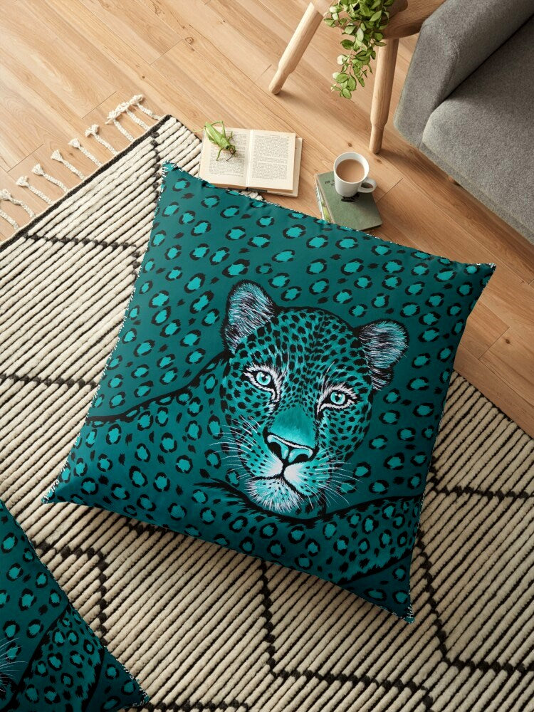 Leopardo Esmeralda per Cuscino