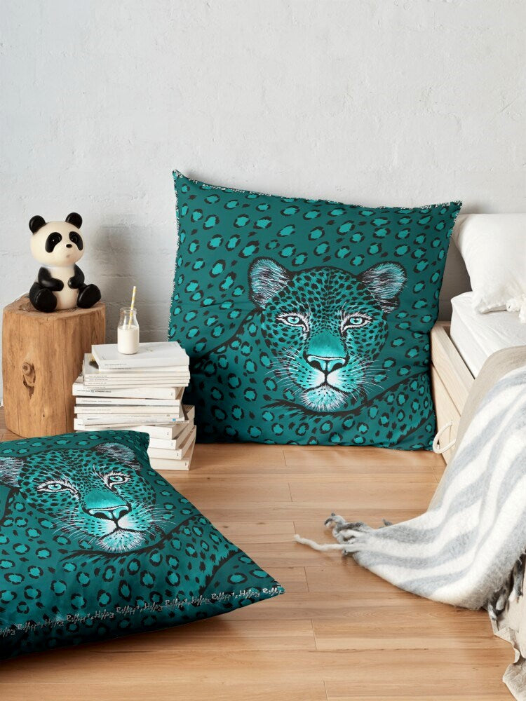 Leopardo Esmeralda per Cuscino