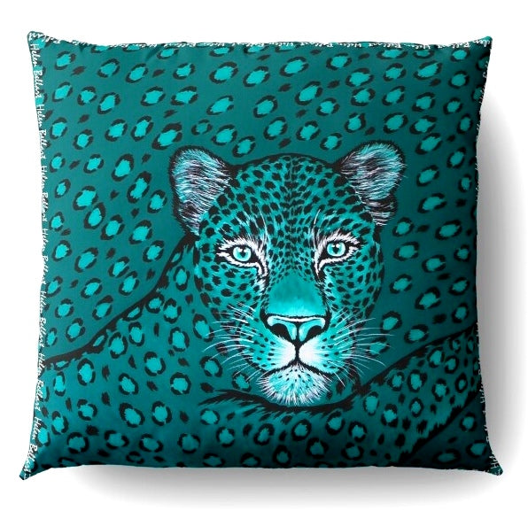 Leopardo Esmeralda per Cuscino