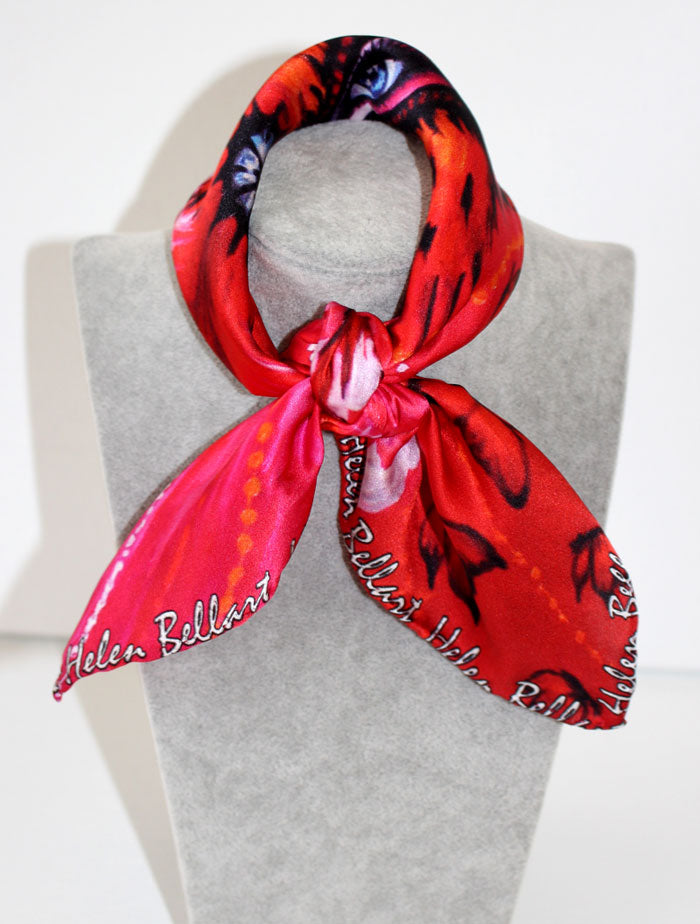 Donna Farfalla Foulard in Seta cm. 45x45