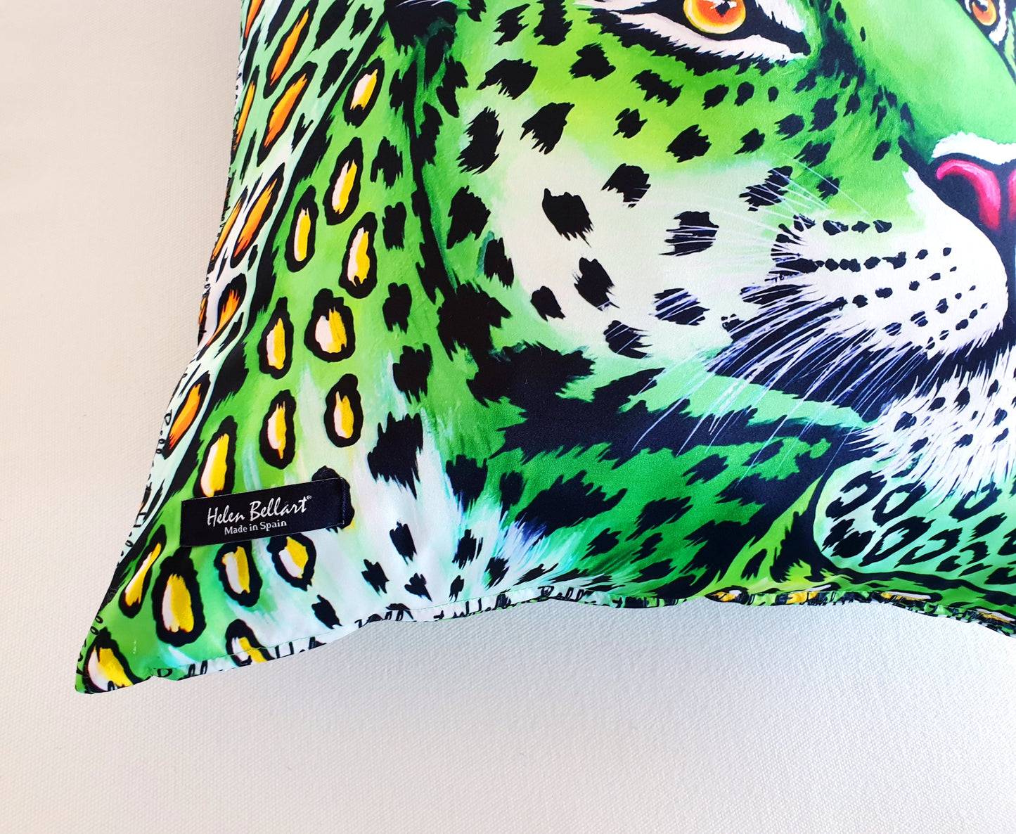 Leopardo Verde Fodera per Cuscino