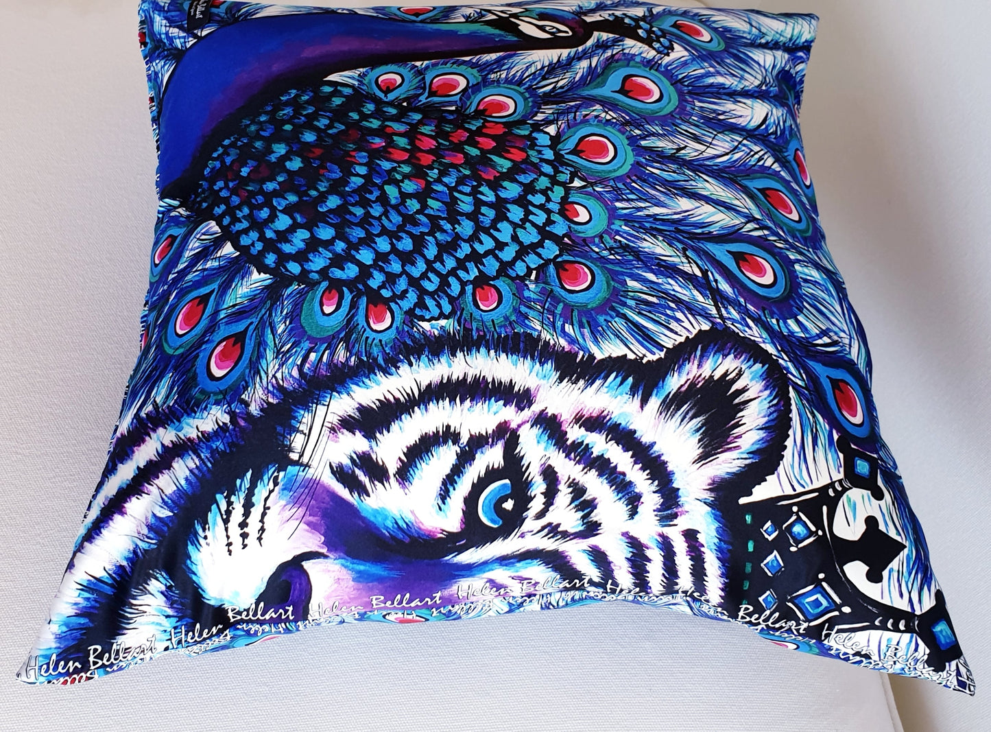 Tigre & Pavone Fodera per Cuscino