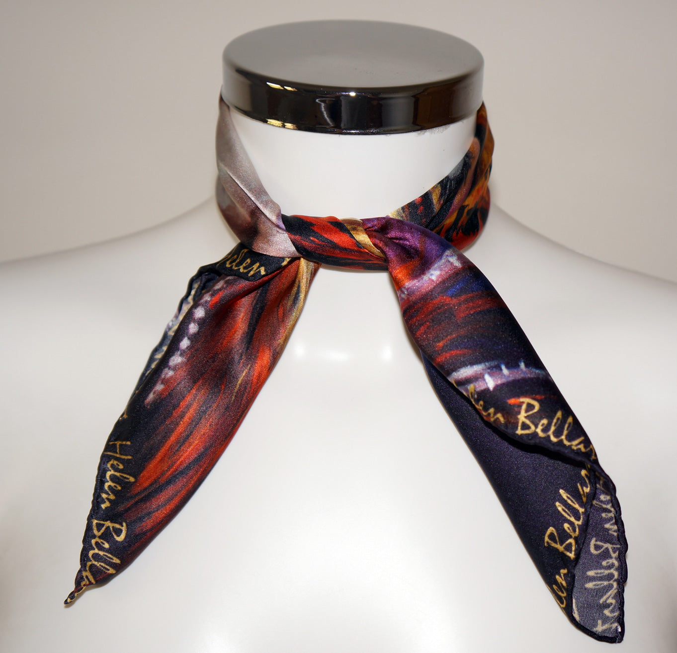 Maschera Veneziana Foulard in Seta cm. 45x45