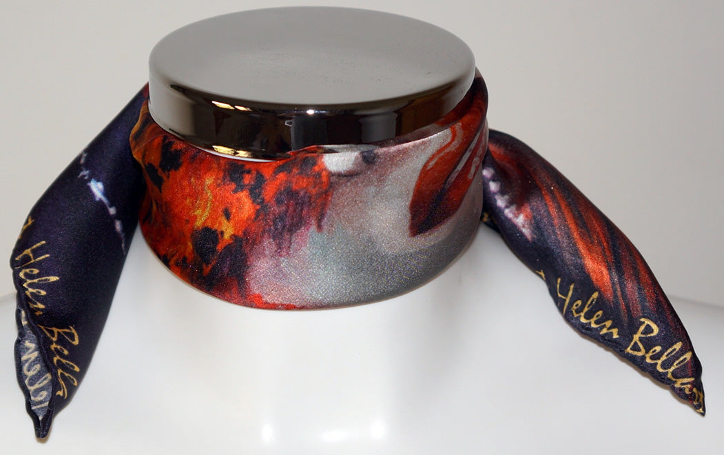 Maschera Veneziana Foulard in Seta cm. 45x45